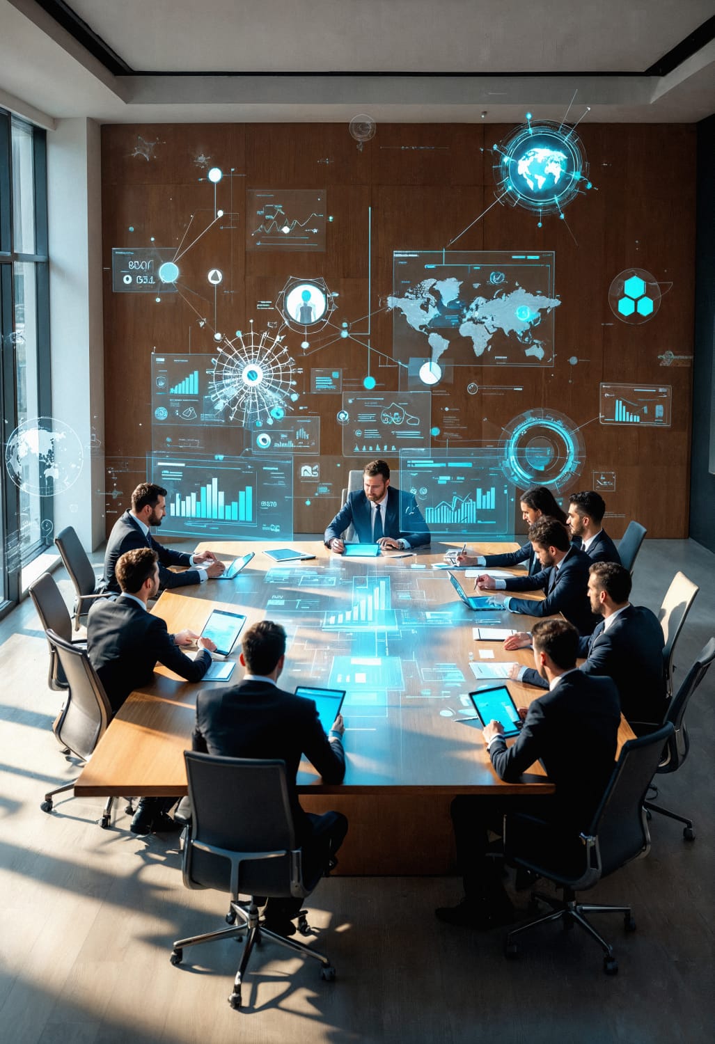 Person sitting on chair with desk and computer illustration